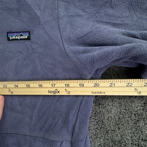Patagonia Synchilla Women Purple Medium Fleece Full Zip Jacket Outdoors Pockets - Picture 5 of 15